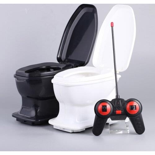 RC Toilet Trick Toys Remote Control Car Moving Toilet Robot Model