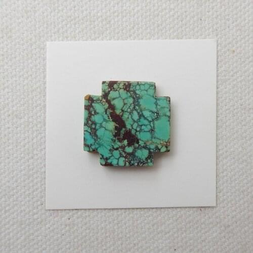 New Arriva Natural Stone Precious Turquoise DIY Jewelry Cabochon 19x20x4mm 3.9g Fashion Cabochon