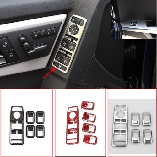 Car Window Glasses Lift Button Cover Switch Frame Trim For Mercedes Benz W204 A B C E GLA CLA GLK GLE class W176 W212 8 W166 etc