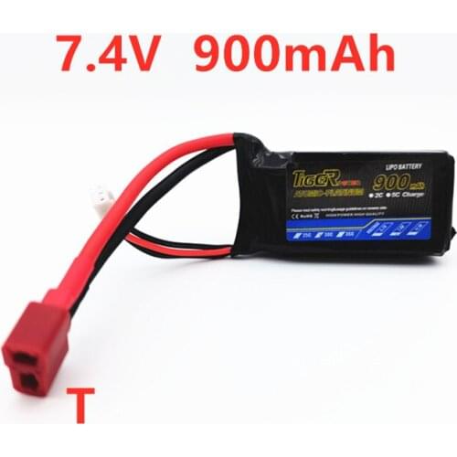7.4V 900mAh Lipo Battery For RC toy Car Airplane Helicopter 2S Lithium battery 7.4 V 30C battery with JST/T/XT60 Plug