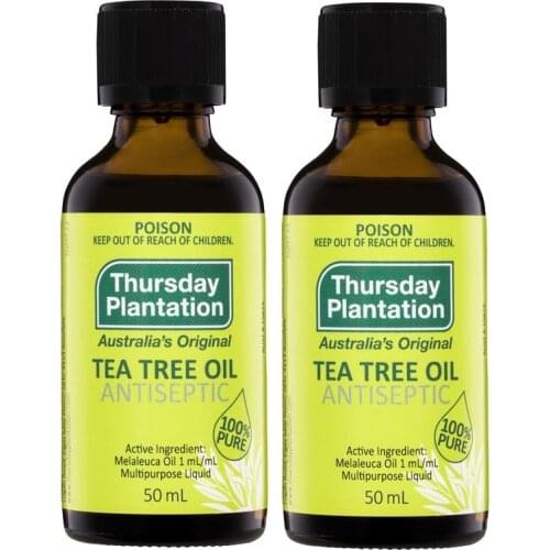 Thursday 100% Pure Tea Tree Oil 50ml Acne Treatment Shrink Pore Antiseptic Pimples Burns Bites Stings Aromatherapy Essential Oil