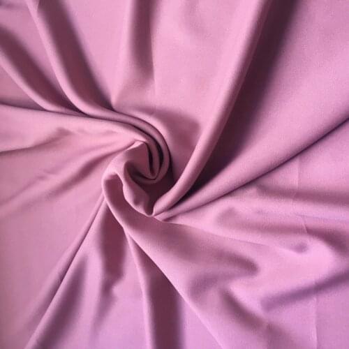 Soft Chiffon Fabric, Poly Crepe Fabric for Dress,Shirts, Solid Color Black White Pink Peach Navy Blue Green By the meter