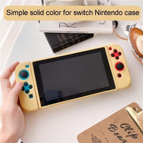 Soft TPU Shockproof Game Console Protective Cover Simple Solid Color Game Console Protective Shell Protector For Nintendo Switch