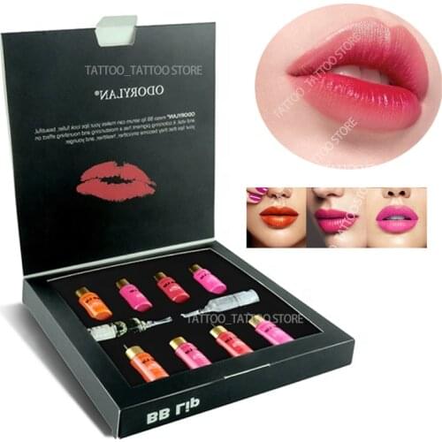 ODORYLAN 5Ml Korean Glow BB Lips Ampoule Serum Kit BB Lip Serum Pigment BB Cream Set for Lip Gloss MTS Mesotherapy Treatment