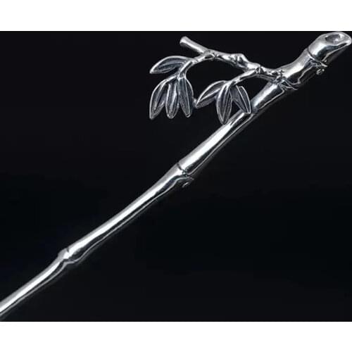 Original Design New Classical Retro Bamboo Hairpin Hairpin Headdress Step Shaking Hairpin Ladies Exquisite Silver Jewelry