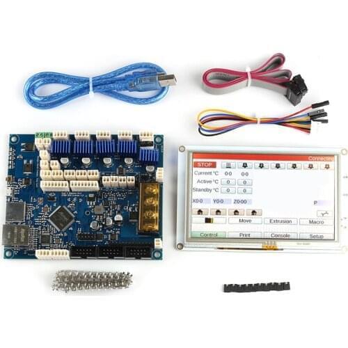 Latest Clone Duet 2 Maestro Advanced 32 Bit Mainboard With 7'' 7 inch PanelDue 7i Integrated Colour Touch Screen Controllers