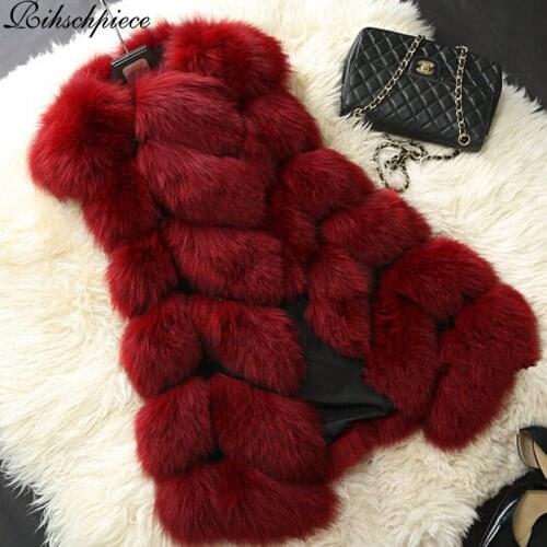 Rihschpiece Long Fur Coats