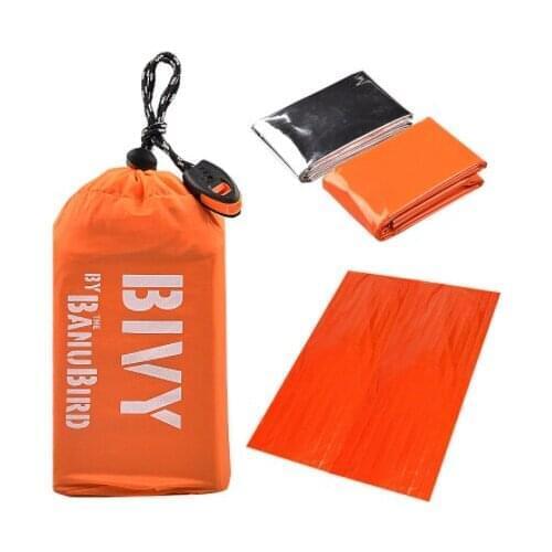 Saco de dormir de emergencia con silbato de supervivencia