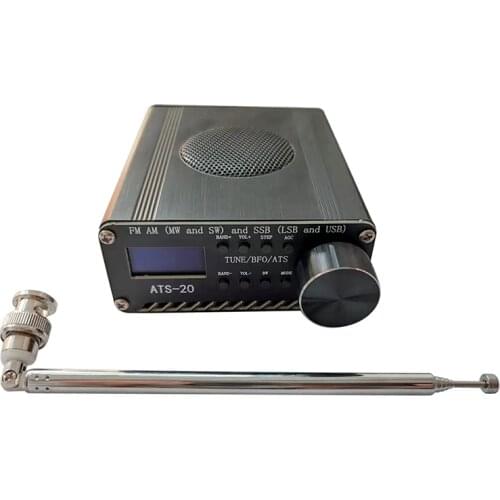 Assembled SI4732 All Band Radio Receiver FM AM (MW & SW) SSB (LSB & USB) with Lithium Battery + Antenna + Speaker + Case