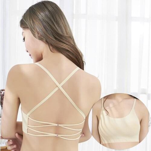 Women Stretchy Wireless Racerback Push Up Padded Sports Brassiere Underwear