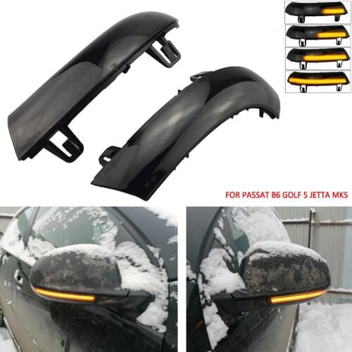 2pcs Dynamic Blinker Turn Signal LED For Volkswagen GOLF 5 GTI plus MK5 Jetta Passat B6 B5.5 Variant EOS Sharan
