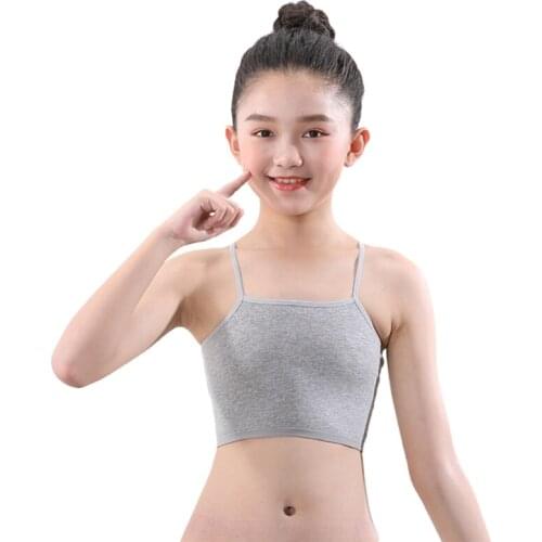 T5EC Teen Kids Sling Tube Top Vest Bra Girls Bra Underwear Lingerie Undies Undercloth