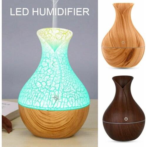 130ML Essential Oil Diffuser 3W DC 5V Electric Ultrasonic Air Aroma Humidifier with LED Light USB Cable for Office Home Supplies