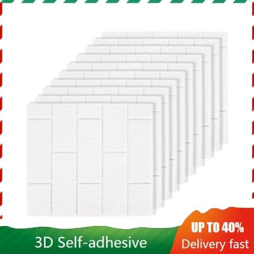 3d Wall Stickers Imitation Brick Bedroom Decor Waterproof Self-adhesive Wallpaper for Living Room Kitchen Tv Backdrop Decor