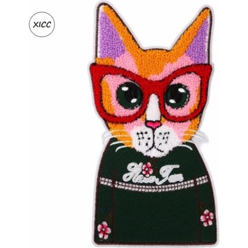 XICC 2019 Famous Big Size Towel Embroidery Patches For Clothing Rope Jacquard Weave Cute Appliques Things For Baby Clothes DIY