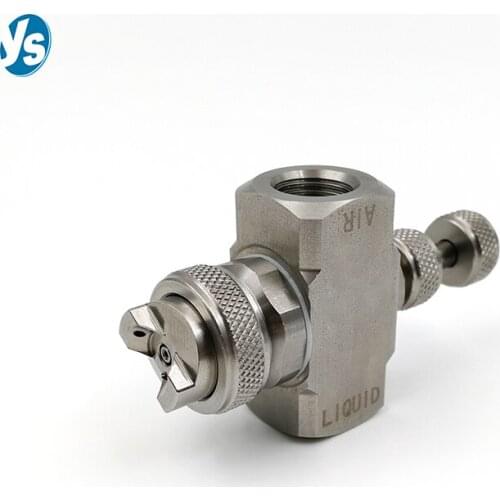 YS Fine Mist Air Atomizing Nozzle for Humidifying, Cooling and Dust Control, Flat Fan External Mix Pressure Spray Nozze