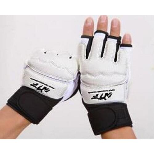 Tae kwon do adult child protective hand protective gear Half finger high elastic boxing Half finger high stretch boxing mittens