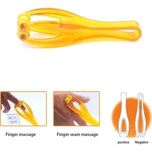 1PC 2 Rollers Finger Massager Mini Finger Joints Massager With Elastic Handle For Finger Blood Circulation & Muscle Relaxation