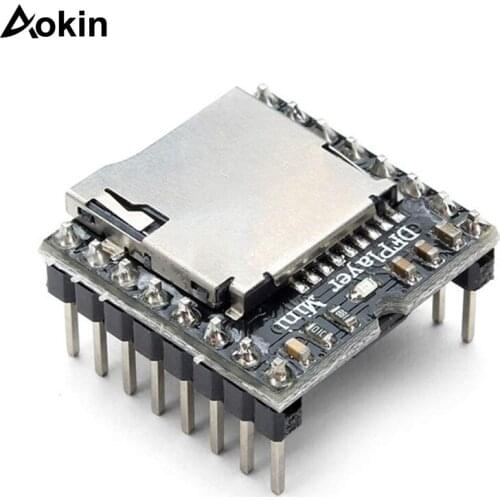 Aokin Mini MP3 Player Module TF Card U Disk Mini MP3 Player Audio Voice Module Board For Arduino DF Play