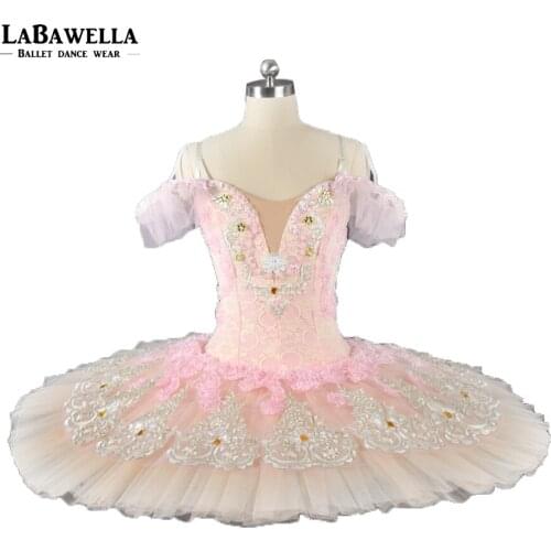 Pancake Tutu Costume Adult Peach Fairy YGAP Professional Competiton Ballet Tutu Women Sleeping Beauty Ballerina BT9028B
