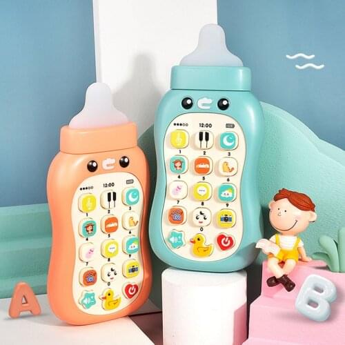 Baby Toys Baby Mobile Rattles Toys Newborn Teether Baby bottle Early education Appease music phone rattles baby Toys 0-12 Months