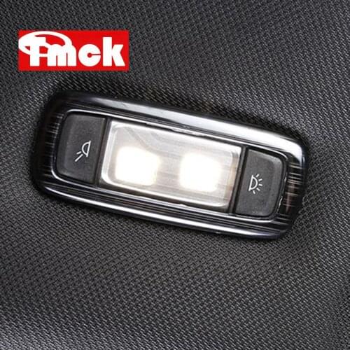 For BMW 5 Series G30 2017 2018 2019 2020 Stainless Steel Car Accessories Rear Row Roof Reading Light Frame Trim Cover Sticker
