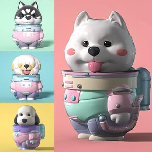 Interstellar Voyager Series Blind Box Astronaut Dog Kawaii Figure Doll Collection Decoration Cute Anime Model Toy Adult Kid Gift