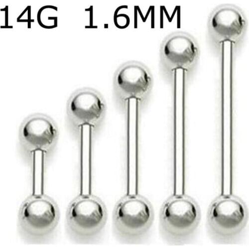 2Piece 14G Stainless Steel NEW Body Piercing Jewelry Nipple Ring Sexy Lovely Mamilo Rings Nipple Bar Barbell Rings Woman Gift