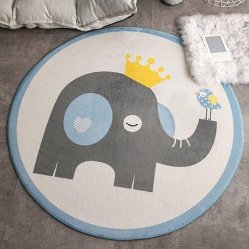 Round Carpets Cartoon Childrens Bedroom Bedside Floor Mats Home Computer Chair Rugs Alfombra Salón Nordic 카페트 коврик для ванной
