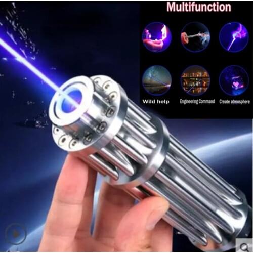 High Power Lengthen Blue Laser Pointers 450nm Lazer sight Flashlight Burning Match/Burn light cigars/candle/ Hunting
