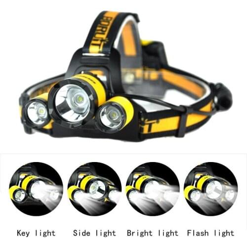 BORUIT B17 LED Headlamps Camping Headlight L2+2R5 Sports Fishing Head Lamp Head Flashlight Lights For AA Battery (Not included)