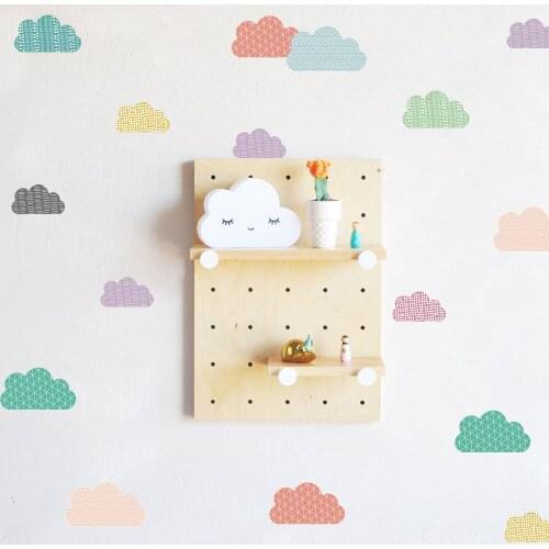 Funlife Kawaii Cloud Wall Stickers For Children Baby Kids Room Wall Decoration,Waterproof Nursery Stickers DIY Window Wall Decal
