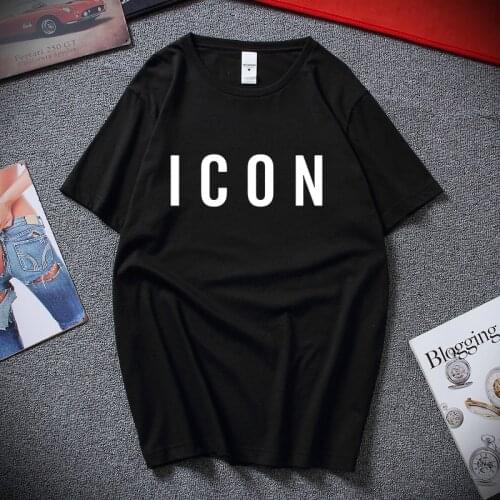 New Funny t shirt Hot Sale Fashion Brand Icon T shirt Men Casual Tshirt Print With Icon Hip Hop cotton Short Sleeve Tee shirt