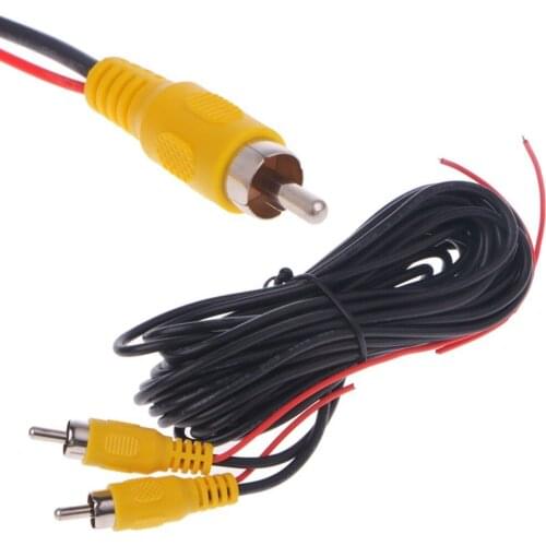 OOTDTY RCA Male To Male AUX Audio Video AV Cable For Car Rear Camera DVD CD Player TV Box