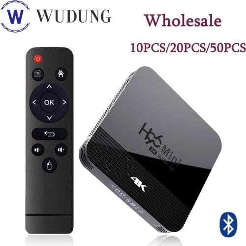 Wholesale 50PCS H96 Mini H8 Android 9.0 Smart TV Box RK3228A 4K HD Set Top Box 2.4G&5G Dual Wifi BT4.0 Set Top Boxes