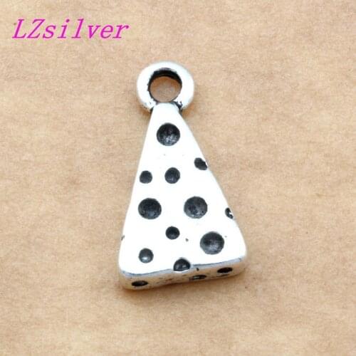100pcs Zinc Alloy Cheese Wedge Food Snack Pendants Charms 8x18mm DIY Jewelry A-0100D