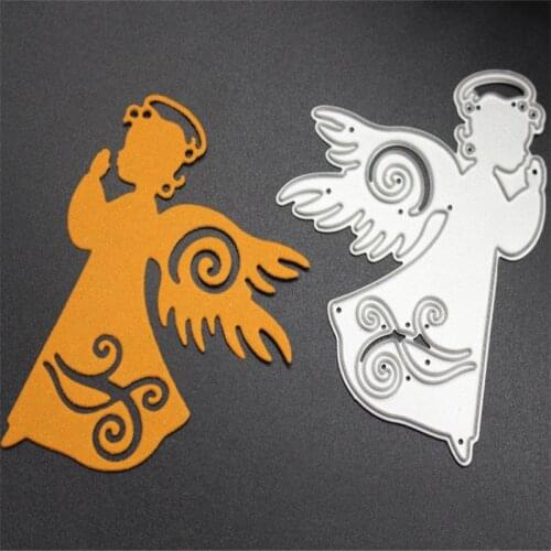 SCD233 Angel Metal Cutting Dies For Scrapbooking Stencils DIY Album Cards Decoration Embossing Folder Die Cutter Tools Template