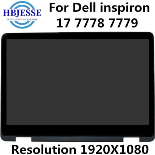 17.3" Laptop LCD Touch Screen Assembly With Frame and control Board For Dell inspiron 17 7778 7779 Replacement