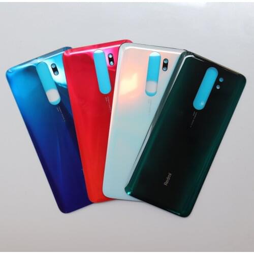 10 pcs/lot Note8 Pro Glass Rear Battery Door For Xiaomi Redmi Note 8 Pro Replacement Back Housing Cover Case With Adhesive