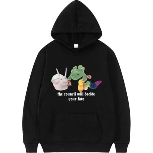 The Counil Will Decide Your Fate Print Hoodie Cute Funny Men Women Fashion Sweatshirt Long Sleeve Clothing Unisex Hip Hop Tops