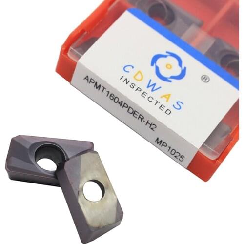 High quality APMT1604PDER H2 MP1025 Carbide insert milling turning tool Lathe tool Turning insert for machining steel parts