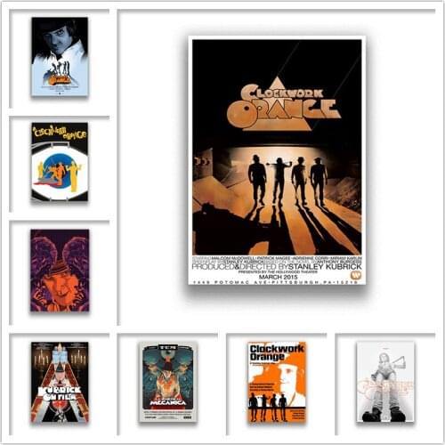 Clockwork Orange Wall Stickers White Coated Paper Prints Clear Image Home Decoration Livingroom Bedroom