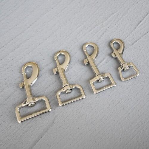 10 Pcs 15/20/25/30mm Silver Metal Snap Hook Leather Belt Strap Bag Buckles Metal Clasps Lobster Dog Collar Trigger Clips