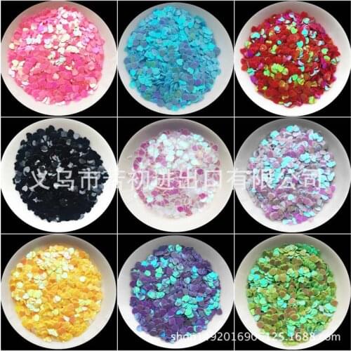 4mm peach heart nail sequins love nails patch sequins DIY clothing accessories JJ331