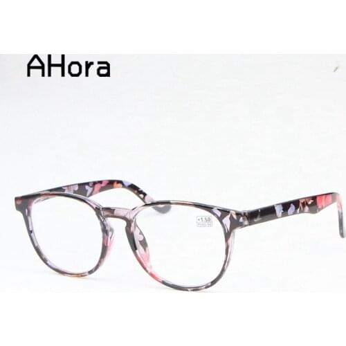 Ahora Women Men Reading Glasses Retro Transparent Floral Presbyopia Glasses Diopters +1.0 1.25 1.5 1.75 2.0 2.25 2.5 2.75 3 3.5