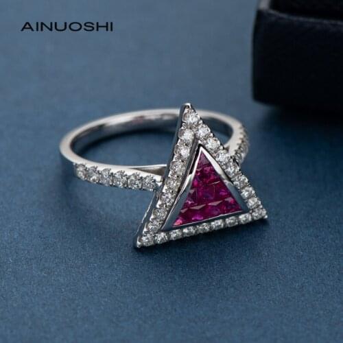 AINUOSHI Sapphire Rings