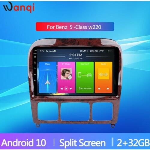 Android10 Car Radio Navigation GPS For Mercedes Benz S Class W220 S280 S320 S350 S400 S430 S500 S600 AMG 1998-2005 Stereo Audio
