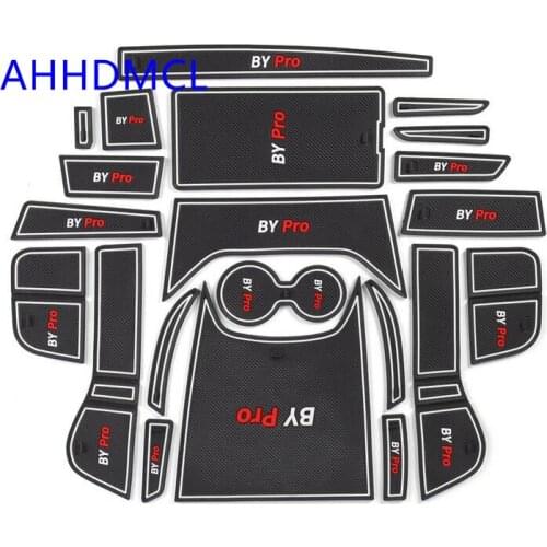 Car Anti-Dirty Pad Door Groove Gate Slot Cup Armrest Storage Pad Mat For Geely Boyue Pro 2019