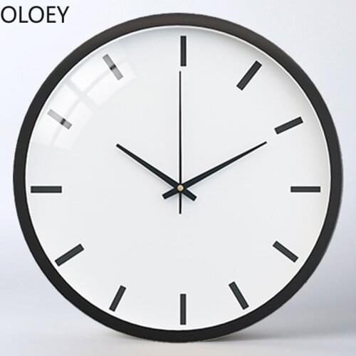 Large White Wall Clock Modern Creative Kitchen Clock Mute Table Hanging Clocks Wall Home Decor Farmhouse Europe Reloj De Pared