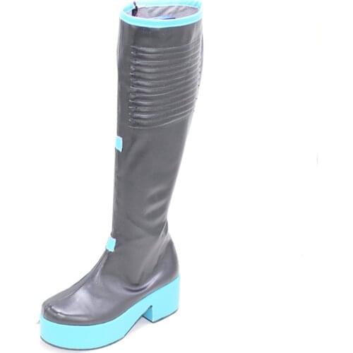 Brdwn Vocaloid Womens LUKA Miku Project K Unhappy Refrain Ver. Cosplay Middle Boots Custom made Knee Boots